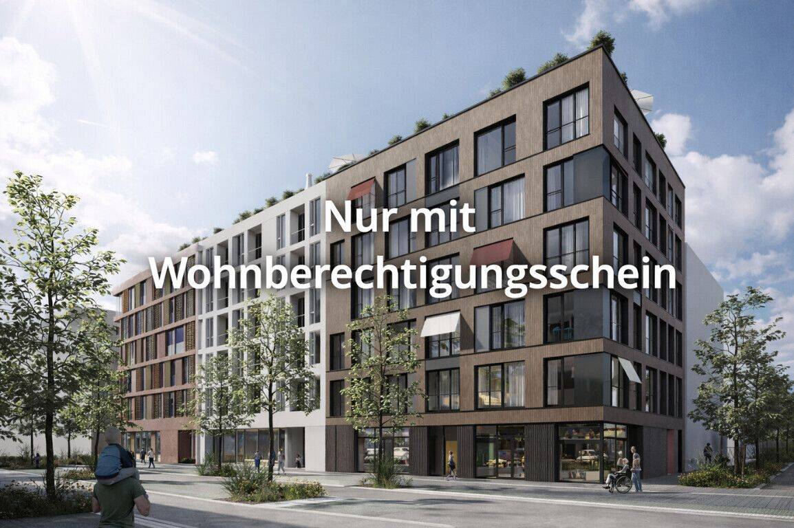 Nur mit WBS: Exklusive 2,5-Zimmer+Office-Neubauwohnung mit EBK und Balkon, 74076 Heilbronn (Heilbronn Neckarbogen)