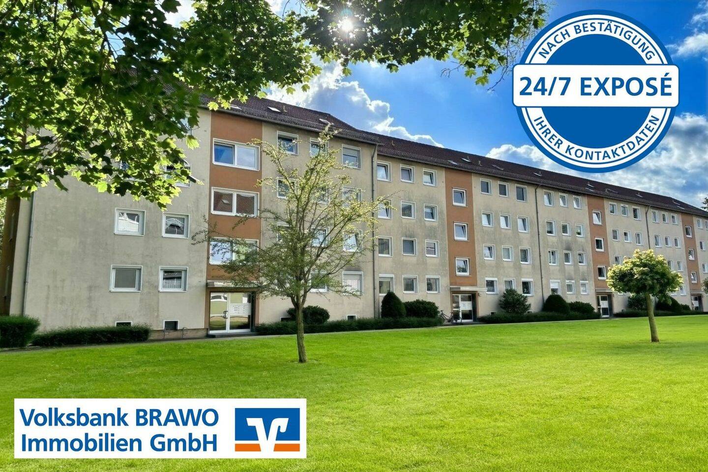 Helle 3-Zimmer-Wohnung mit Südwest-Loggia in Melverode, 38124 Braunschweig (Braunschweig Heidberg Leiferde Melverode Stöckheim)