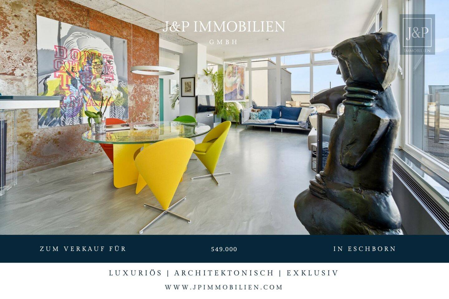 Luxus über den Dächern Eschborns – exklusives Architekten-Penthouse mit spektakulärem Ausblick, 65760 Eschborn