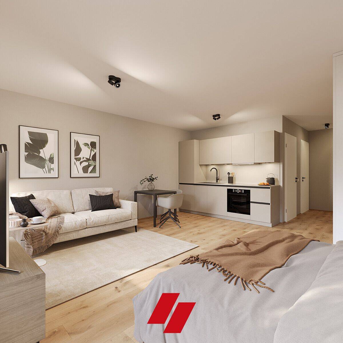 Neubau Erstbezug; Exklusives und hochwertig ausgestattetes 1 Zimmer Appartement in Haus B, 28207 Bremen (Hastedt)