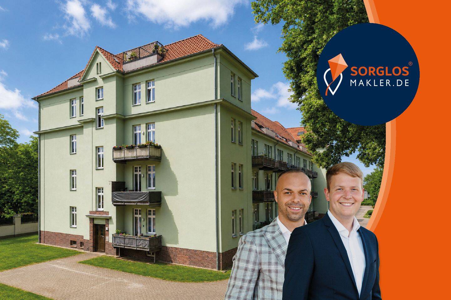 Attraktiv vermietete 4-Raum-Wohnung in denkmalgeschütztem Wohnensemble, 39110 Magdeburg (Diesdorf Stadtfeld West)