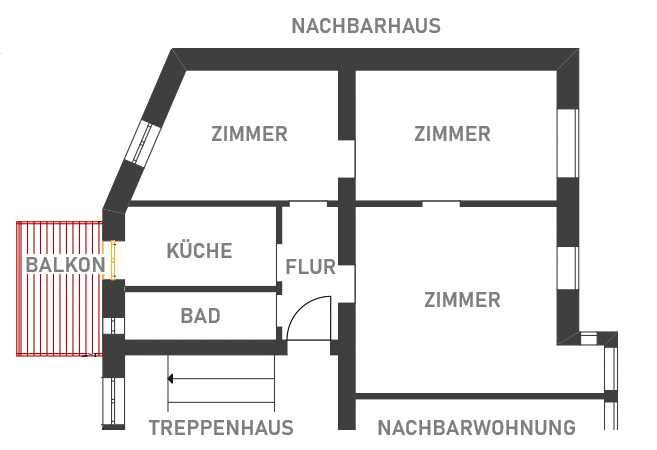 Liebevoll sanierte Jugendstil Perle: Stuck, Holzdielen und großer Balkon, 90763 Fürth (Südstadt Weikershof)