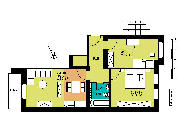2 Zimmer in Düsseldorf, 40235 Düsseldorf (Flingern Nord Flingern Süd Grafenberg)