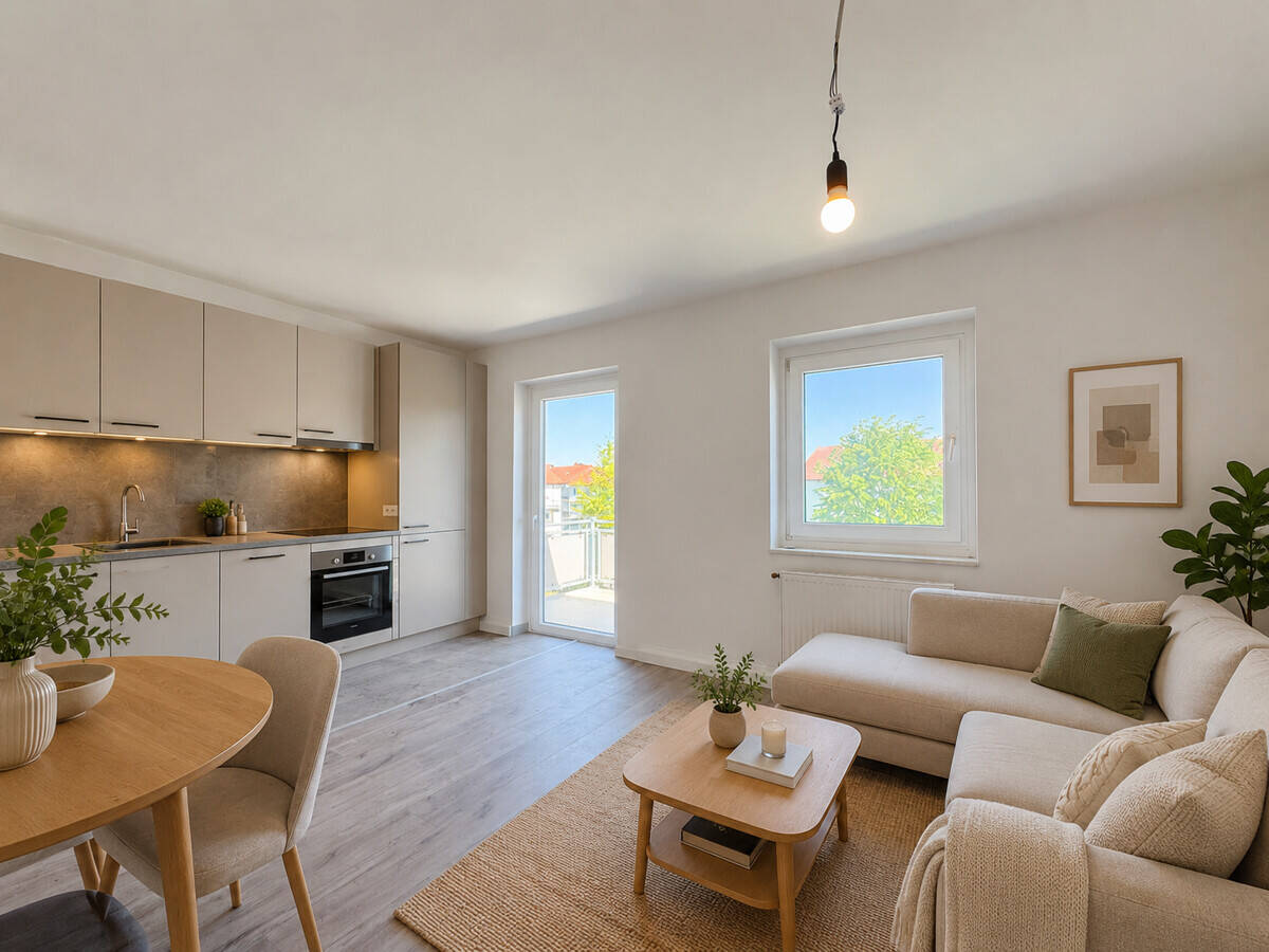Lichtdurchflutete 2-Zimmer-Wohnung mit Balkon, 32427 Minden