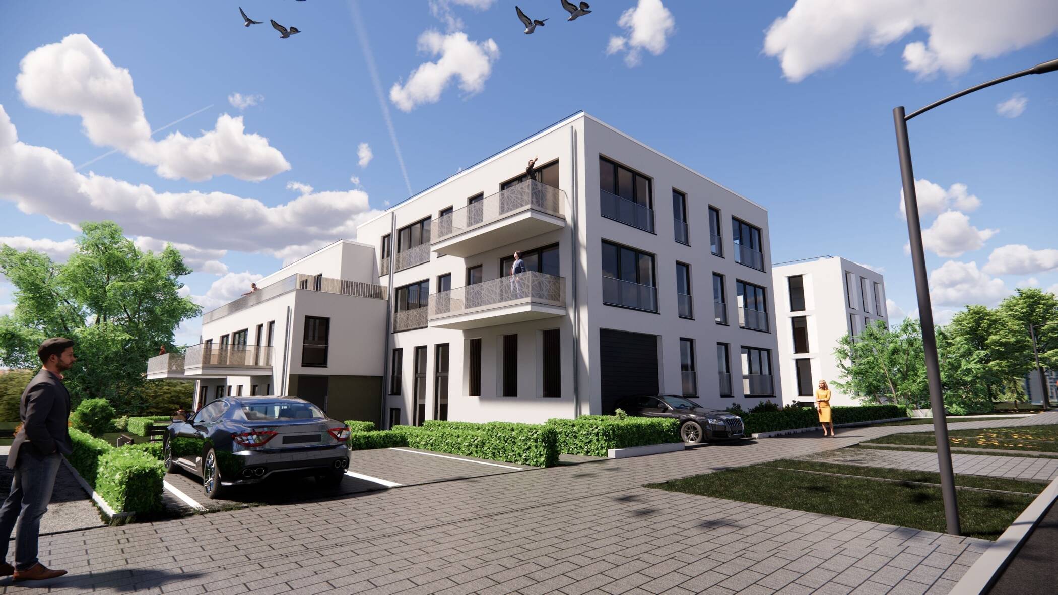 Exklusives Wohnen im Hochweg 55 // Schöner Balkon, Fußbodenheizung, Tiefgaragenstellplatz, KFW55-EE, 93049 Regensburg (Großprüfening-Dechbetten-Königswiesen Innenstadt Westenviertel)