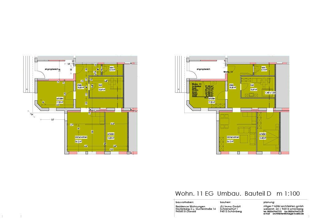 Geräumige Erdgeschosswohnung mit 3 Zimmern – Erstbezug nach Umbau (Whg. 11), 94568 Sankt Oswald-Riedlhütte