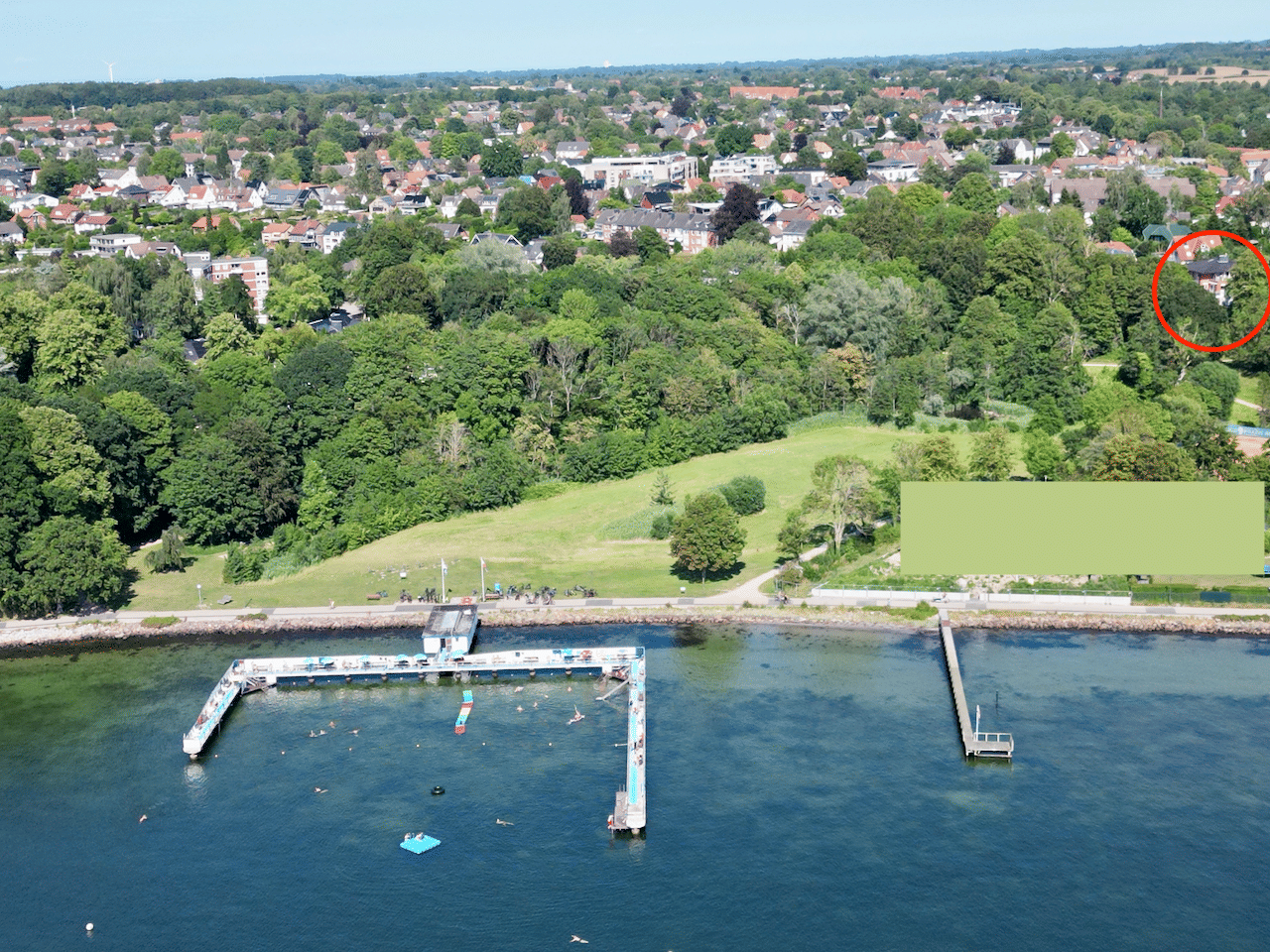Strandnah wohnen, per Fähre pendeln: Renovierte 3-Zi.-Whg. mit Garten, Terrasse & Extraraum, 24226 Heikendorf