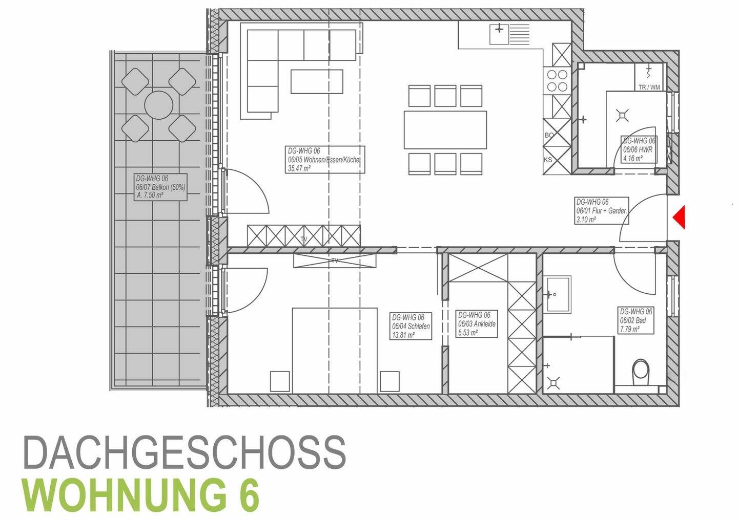 2-Zimmer mit großem Balkon, 49134 Wallenhorst