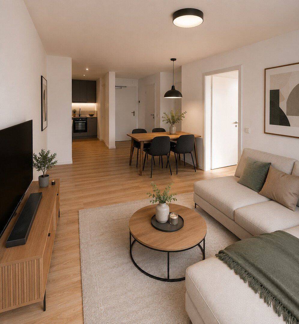 **einen Monat mietfrei wohnen** Wunderschöne 2-Zimmer-Wohnung im Neubau E3-01-05, 96052 Bamberg (Bamberg Gartenstadt Hirschknock Kramersfeld)