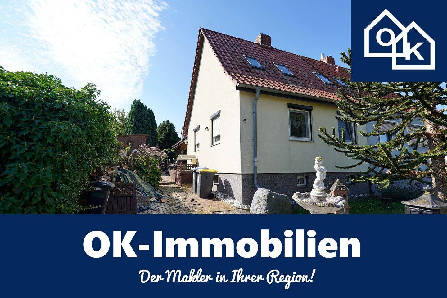 Klein Ammensleben – Sehr gepflegte DHH mit Garten in ruhiger Lage, 39326 Niedere Börde