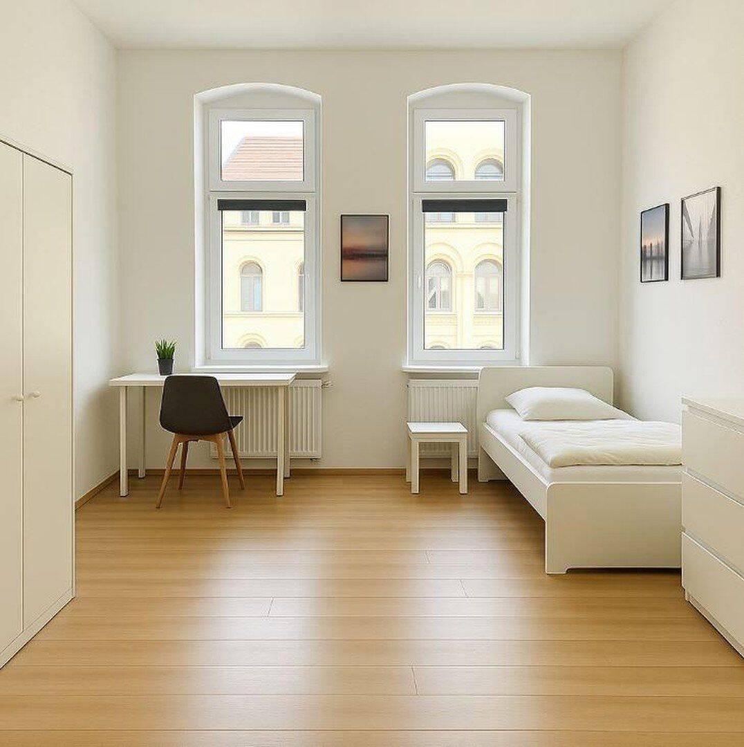 Gemütliches möbliertes WG-ZIMMER (14 qm) ab 1.07.2026! TV, WaMa, Highspeed-Internet inklusive!, 6108 Halle (Saale) (Altstadt Giebichenstein Innenstadt Paulusviertel Saaleaue)