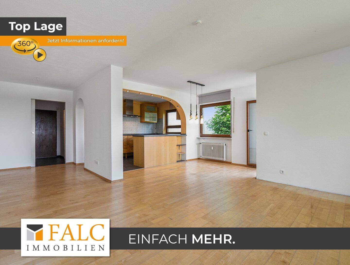 Wohnen am Waldrand: 4-Zimmerwohnung mit zwei Loggien und Garage, 76316 Malsch