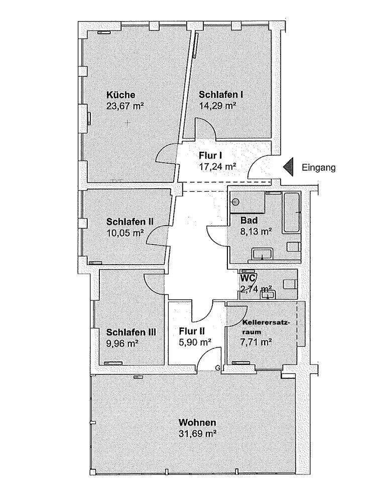 Modernisiert und bezugsfertig! 124 m²-City-Wohnung Nähe Aasee, 48151 Münster (Aaseestadt Centrum Geist)