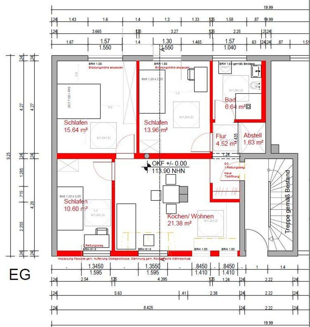 Sanierte 4-Zimmer-Erdgeschoss-Wohnung in Aldenhoven zu vermieten!, 52457 Aldenhoven
