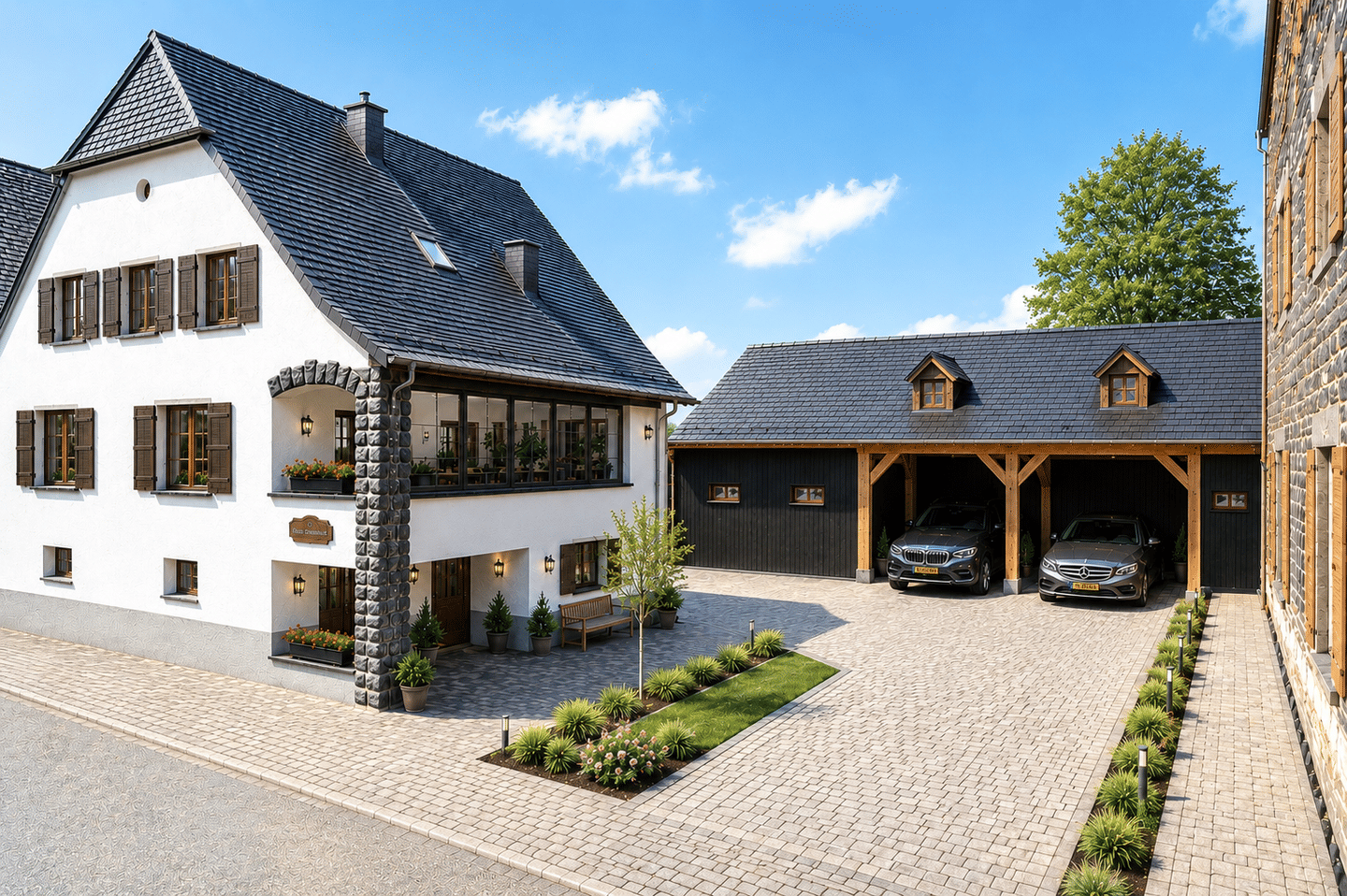 Historisches, voll möbliertes Ferienhaus mit großem Nebengebäude und Entwicklungspotenzial an der Mosel, 54347 Neumagen-Dhron