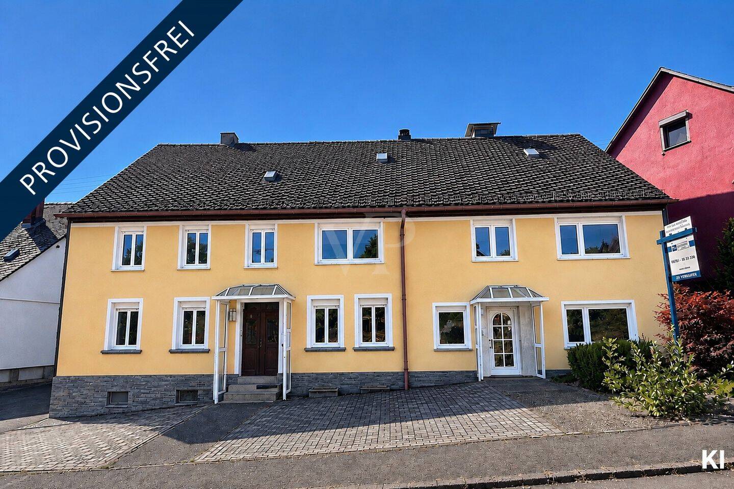 Das Doppelhaus-Paket: Zwei eigenständige Hälften mit großem Grundstück , Grillhaus & Garagen, 55743 Kirschweiler