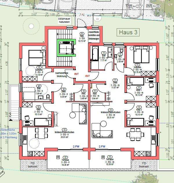 Attraktive 3-Zimmerwohnung –  Erstbezug mit Balkon, 74586 Frankenhardt
