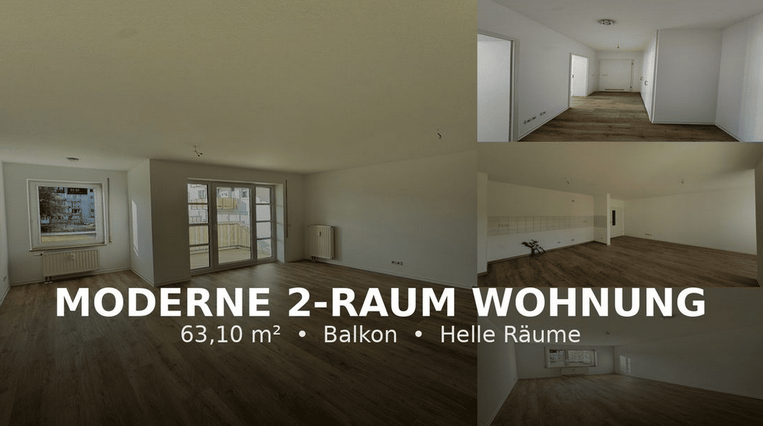 2-Raum Wohnung mit schönem Balkon, 9113 Chemnitz
