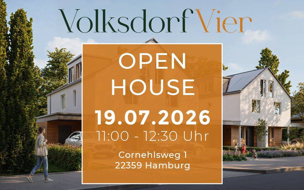 Neubau-Doppelhaushälfte mit Garten in Volksdorf