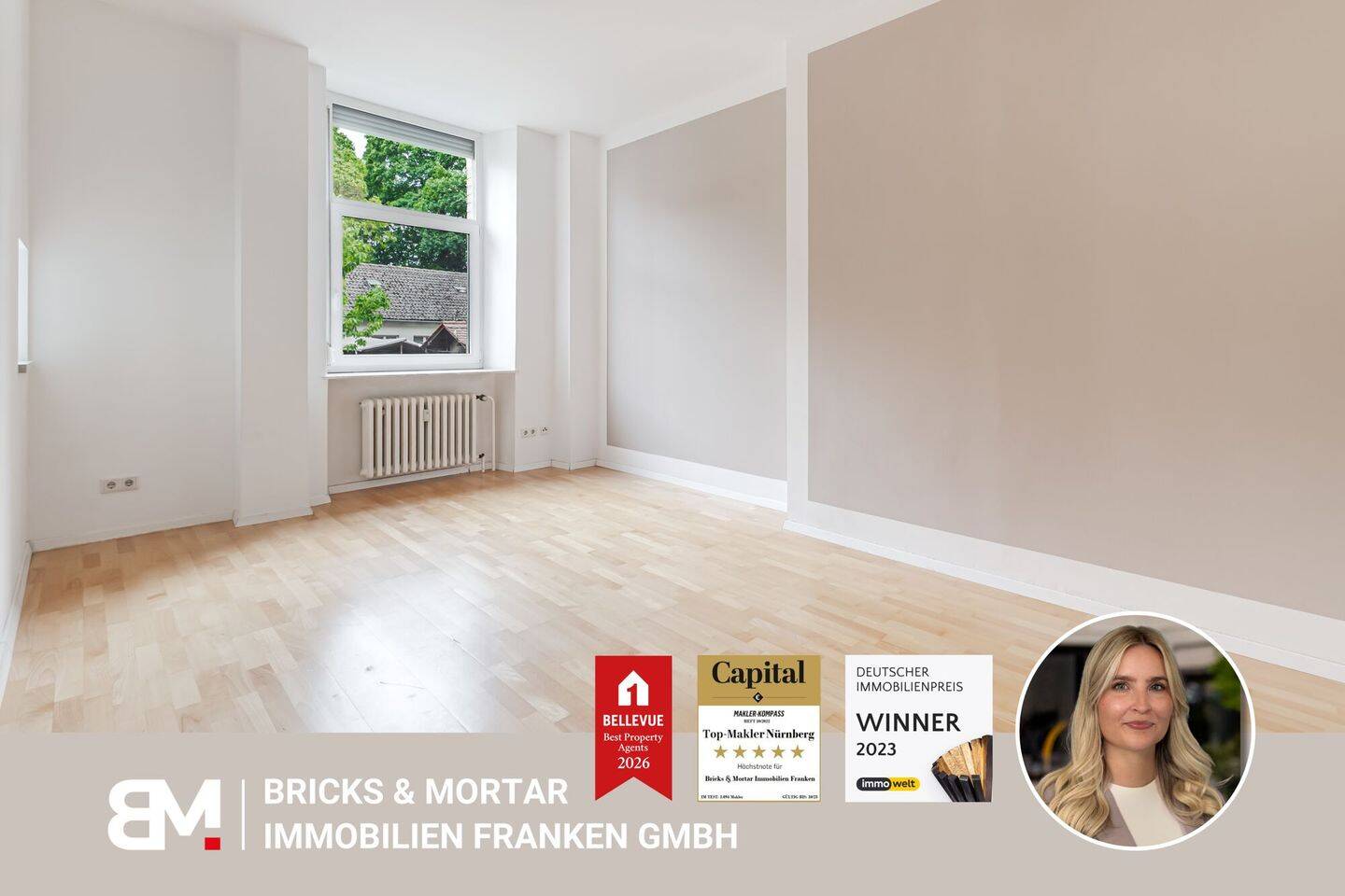 Altbau-Charme mit hohen Decken in Nürnberg, 90469 Nürnberg (Falkenheim Gartenstadt Kettelersiedlung Langwasser Rangierbahnhof)