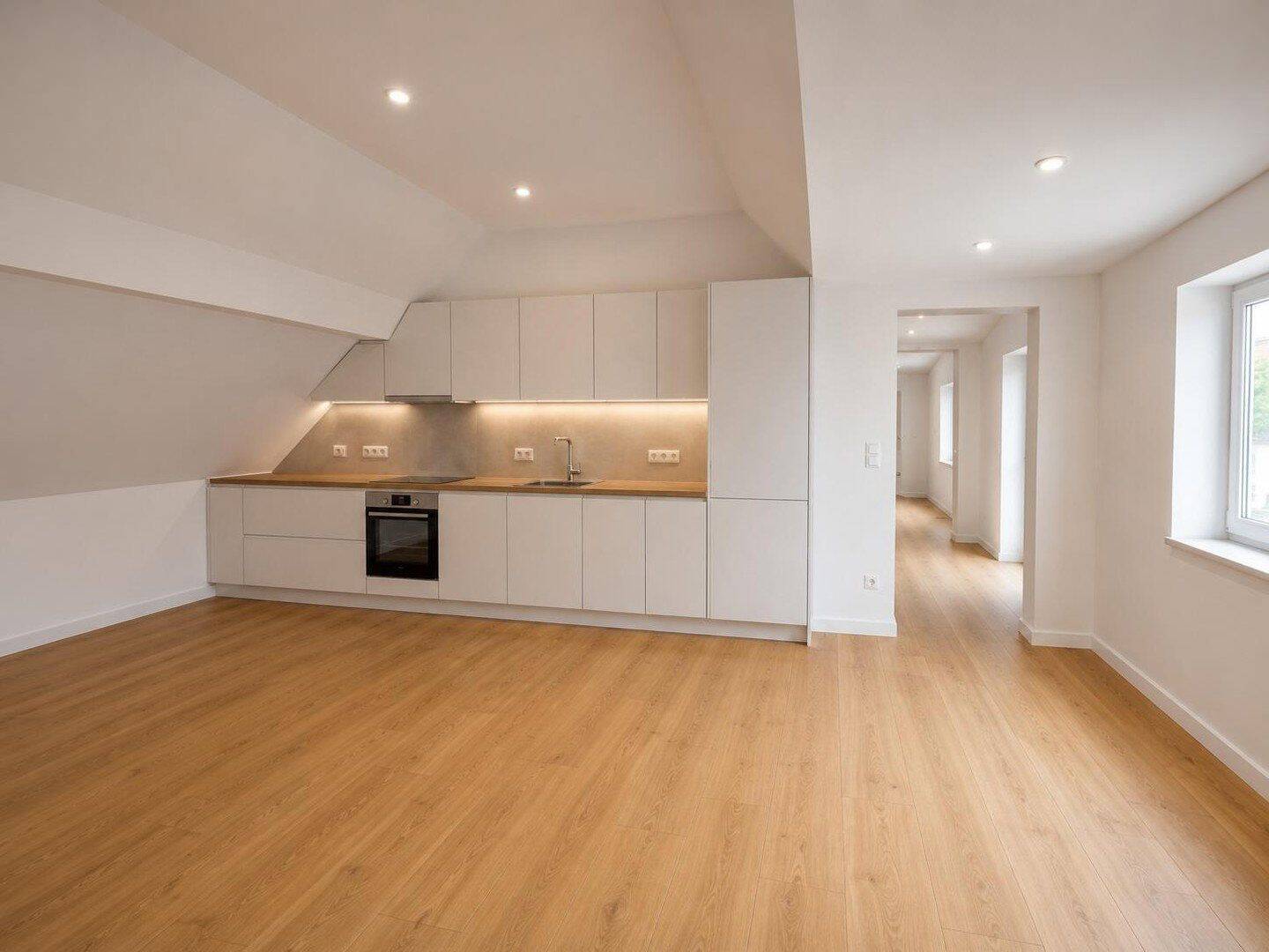 Luftige Dachwohnung mit Loft-Stil nach Kernsanierung: 2 Zimmer + Ankleide & Balkon, 67227 Frankenthal (Pfalz)
