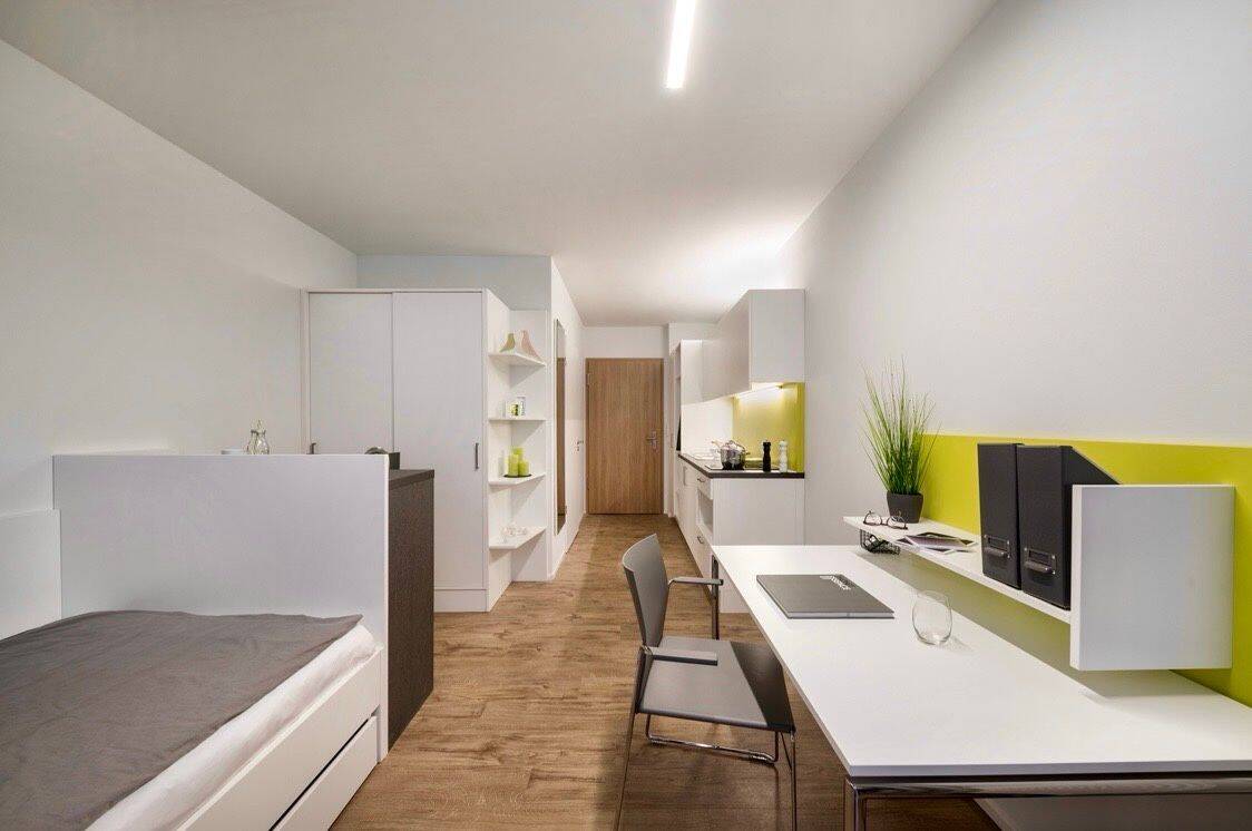 MSTR-Apartment zur Nachmiete – Möblierte 1-Zimmer-Wohnung im Studentenwohnheim 522-Apartunities, 97080 Würzburg (Altstadt Dürrbachau Grombühl Oberdürrbach Unterdürrbach)
