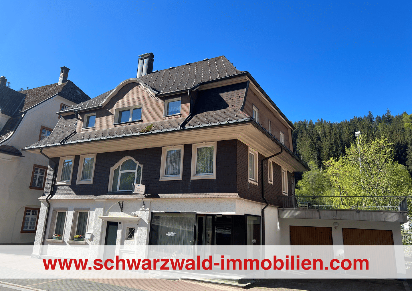 Stilvolle Villa – Gewerbeeinheit – große mediterrane Südwohnung am Bach !, 79837 St. Blasien (Sankt Blasien)