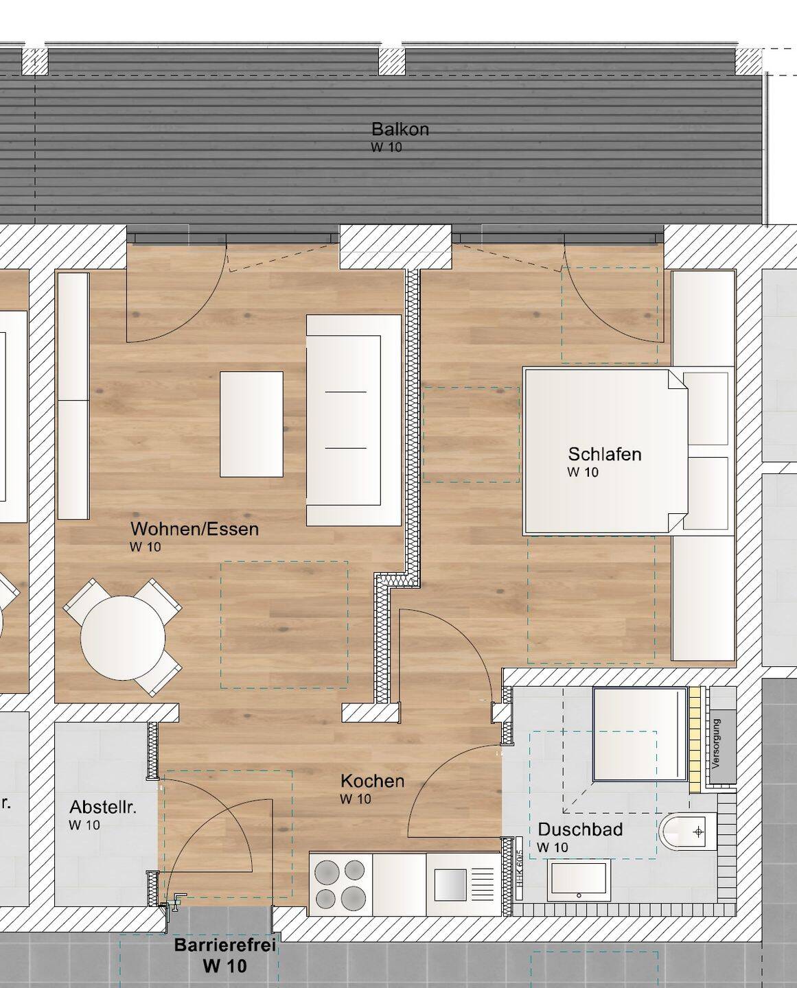 Neubau eines Mehrfamilienhaus mit 20 Wohneinheiten und Tiefgarage