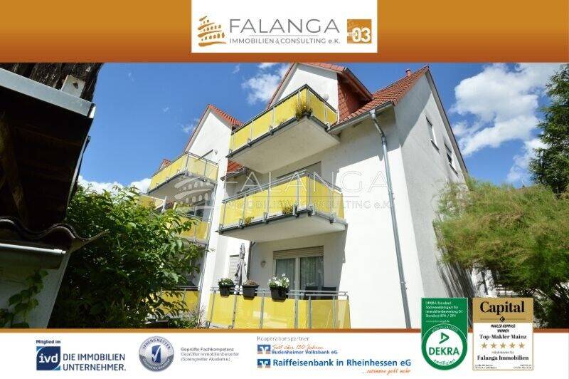 FALANGA IMMOBILIEN – Gemütliche 3-Zimmer Etagenwohnung direkt an den Weinbergen in Mainz-Kostheim!, 55246 Wiesbaden (Mainz-Kostheim)
