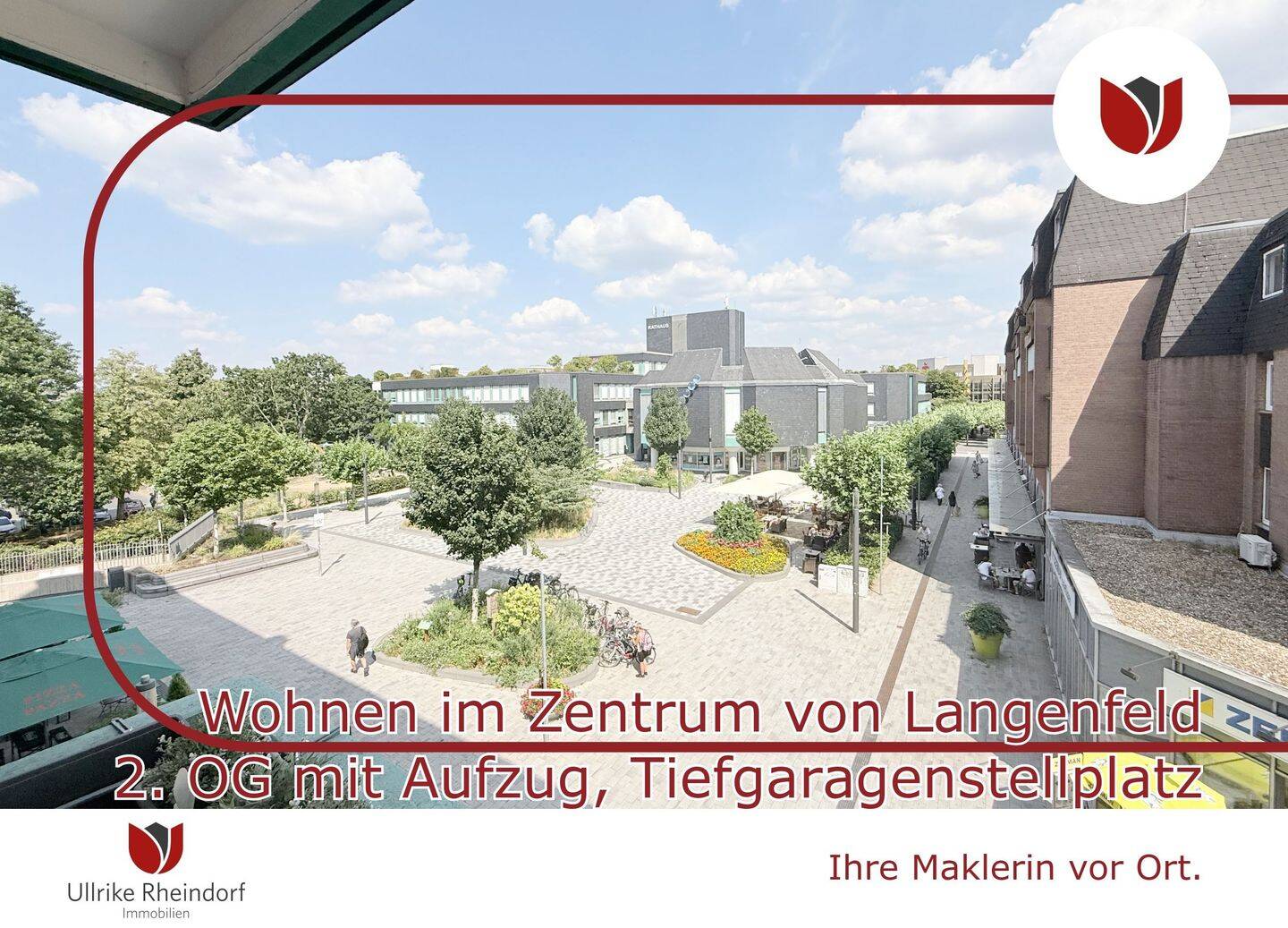Barrierefrei: Mitten in der City – Wohnen direkt an der Fußgängerzone | 2. OG mit Aufzug, Tiefgaragenstellplatz & Kellerraum, 40764 Langenfeld (Rhld.)