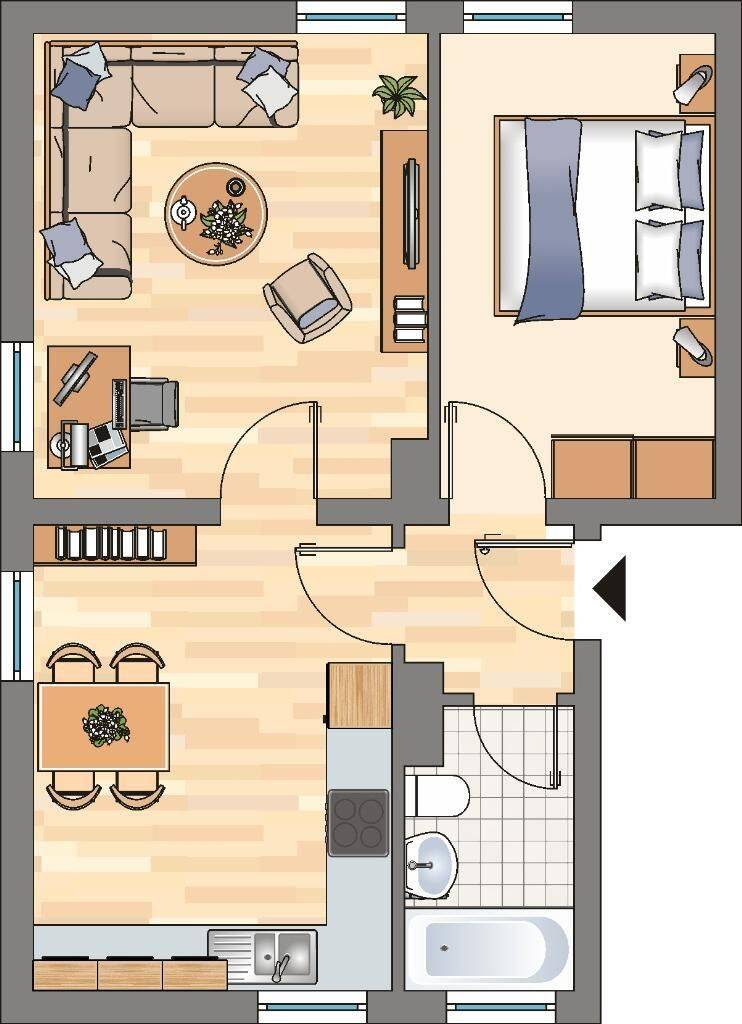 2-Zimmer-Wohnung in Dortmund Eving, 44339 Dortmund