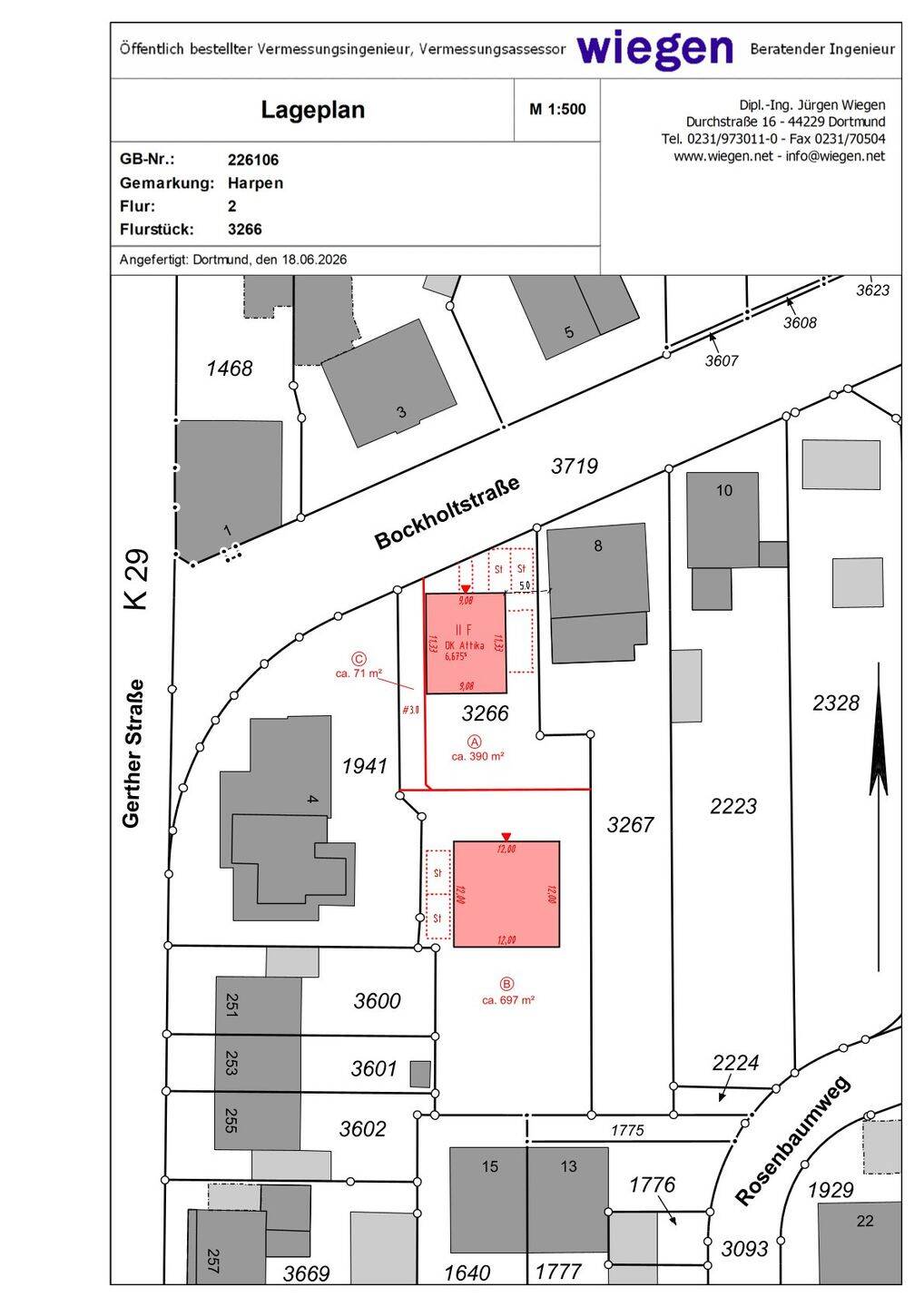 Luxusgrundstück in zweiter Reihe – Exklusives Wohnen auf 697 m² mit individueller Traumhausplanung von Heinz von Heiden, 44805 Bochum (Bergen Gerthe Grumme Harpen Hiltrop)