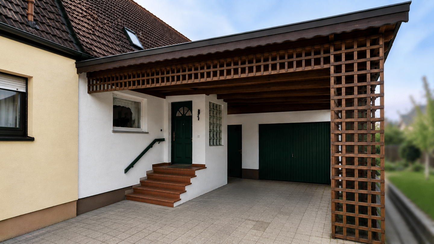 Feucht: Ruhige kleine sanierungsbedürftige DHH mit 100m² Wfl. u. 342m² Grund, 90537 Feucht