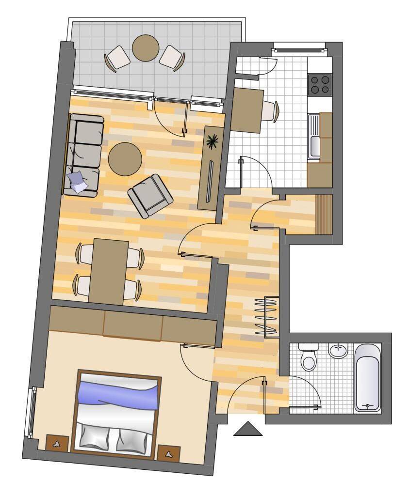 2-Zimmer-Wohnung in Gelsenkirchen Hassel, 45896 Gelsenkirchen (Hassel Scholven)