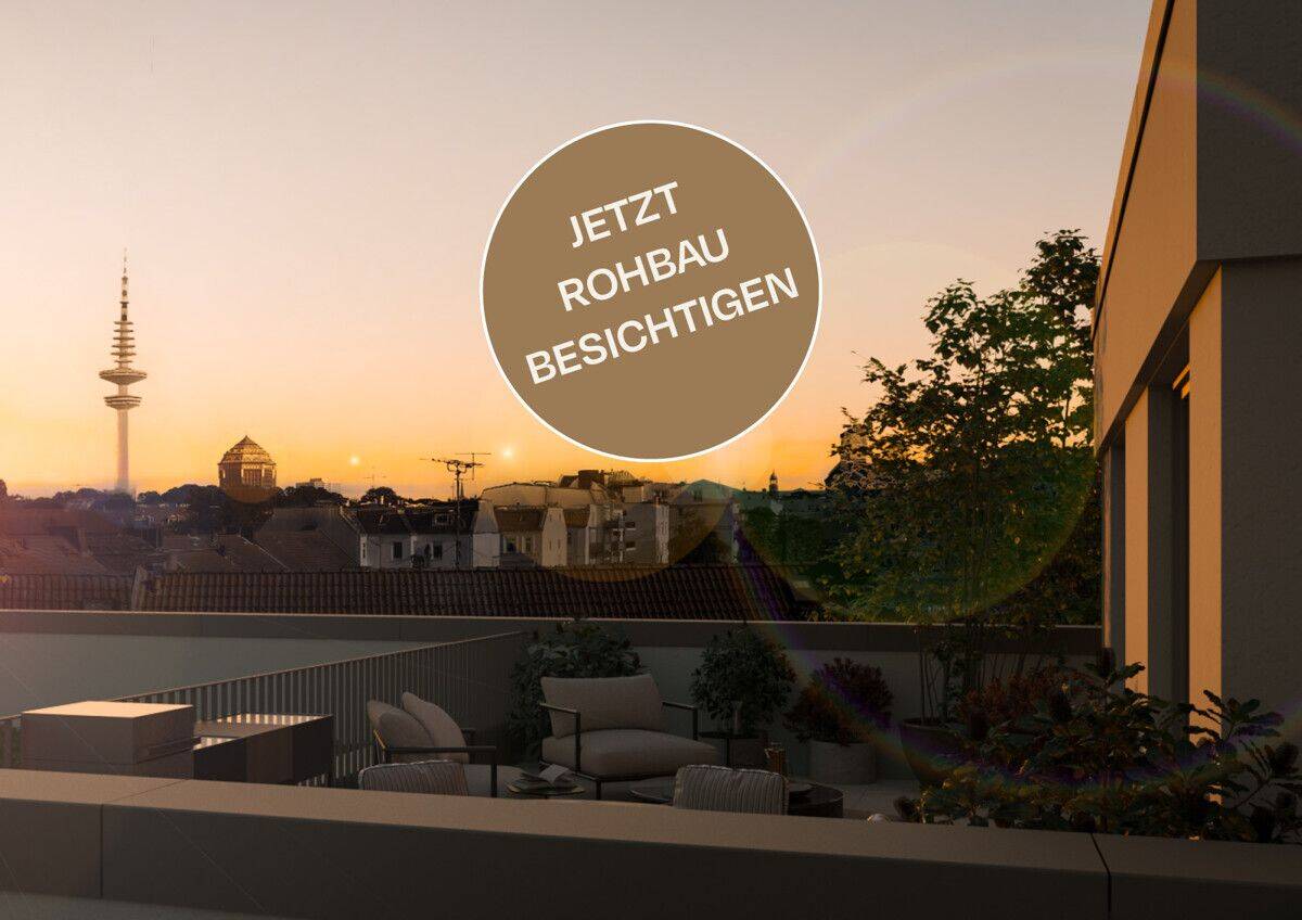 Exklusive 3-Zimmer-Dachgeschosswohnung mit XXL-Dachterrasse in Hamburg-Eimsbüttel, 20259 Hamburg (Eimsbüttel)