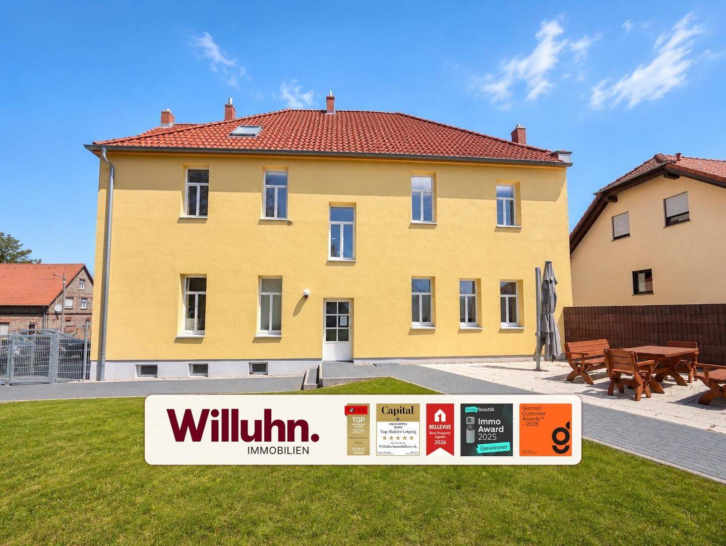 Zwischen Leipzig und Halle –  Kernsanierung 2016 – 5 möblierte WEs – Vermietung oder Selbstnutzung, 6258 Schkopau