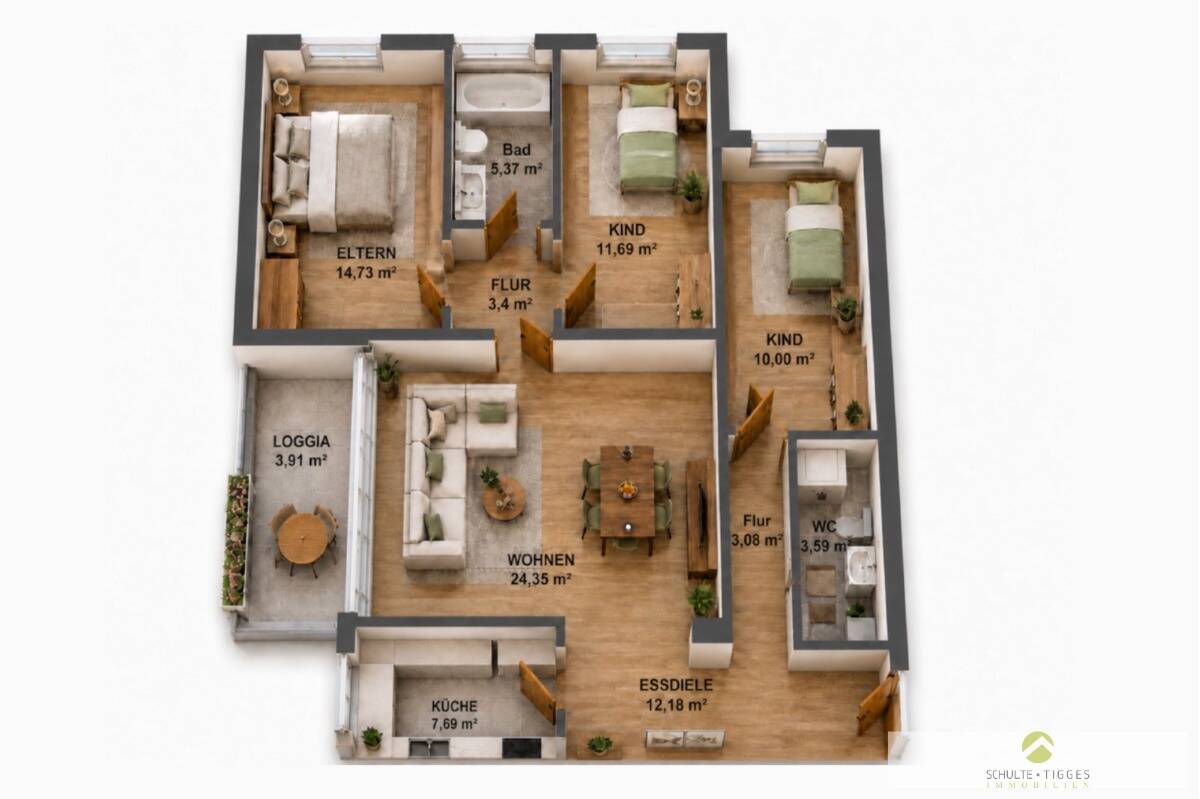 Erdgeschoss-Wohnung mit Potential in Welver-Scheidingen zu verkaufen!, 59514 Welver