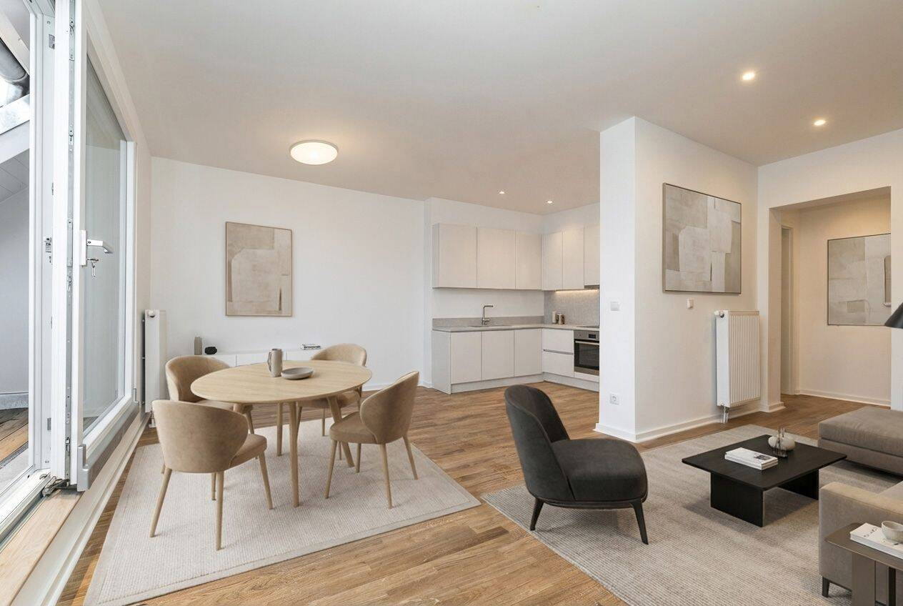 Wohnen über den Dächern – Stilvolle 2-Zimmer-Wohnung mit Loggia und Galerieebene, 4275 Leipzig (Marienbrunn Südvorstadt)