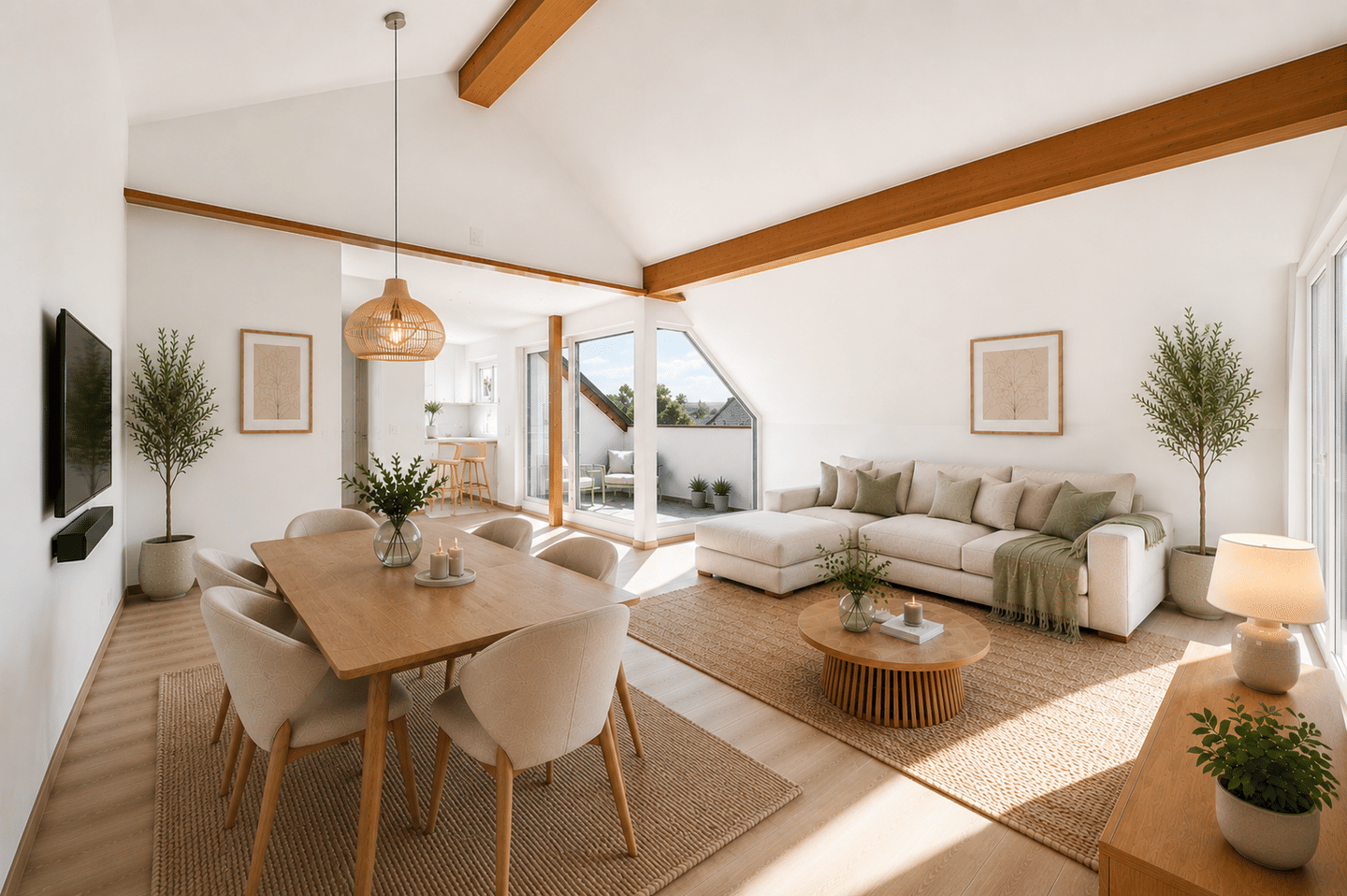 Frisch sanierte 3-Zi.-DG-Wohnung mit Loggia, Talblick, Panoramafenster & Speicher in Pforzheim, 75179 Pforzheim