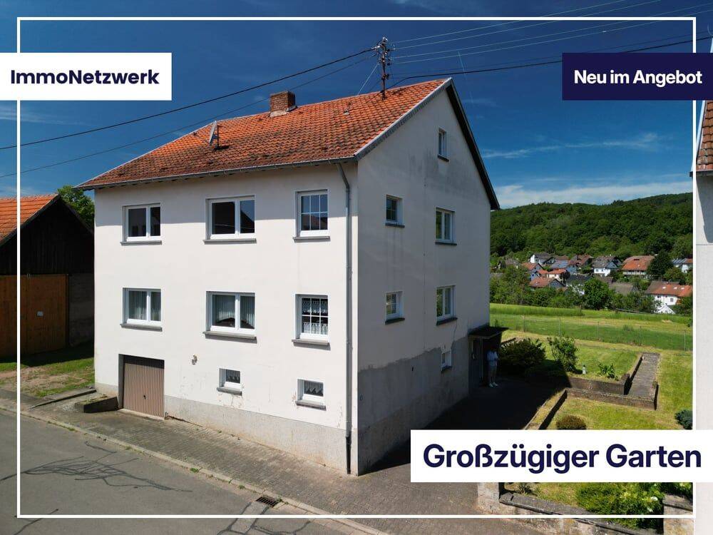 Gartenparadies mit Weitblick – großzügiges Zweifamilienhaus in Krottelbach, 66909 Krottelbach