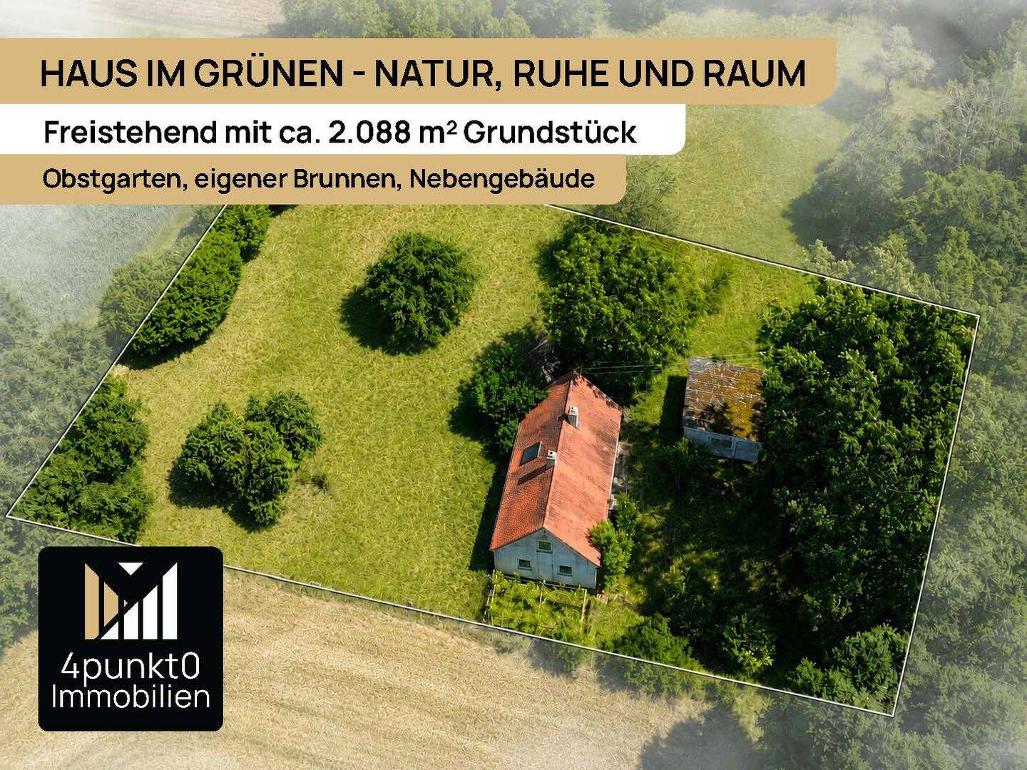 Haus in der Natur mit Vision – ca. 2.088 m² Grundstück nahe Oettingen, 86742 Fremdingen
