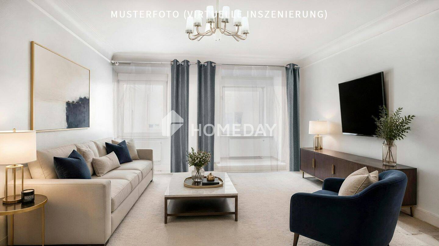 Charmante Altbauwohnung mit 4 Zimmern, Balkon, großer Loggia & opt. TG-Stellplatz, 90461 Nürnberg