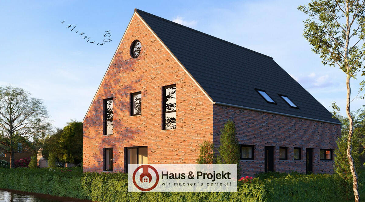 Neubau-DHH in Zentrumslage Ihlowerfehn – modern & naturnah, 26632 Ihlow
