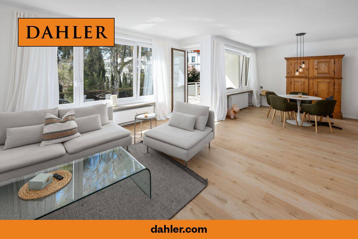 Lichtdurchflutete 3-Zimmer-Wohnung mit Westbalkon in begehrter Adresslage, 22085 Hamburg (Hamburg-Nord Barmbek-Süd Uhlenhorst)