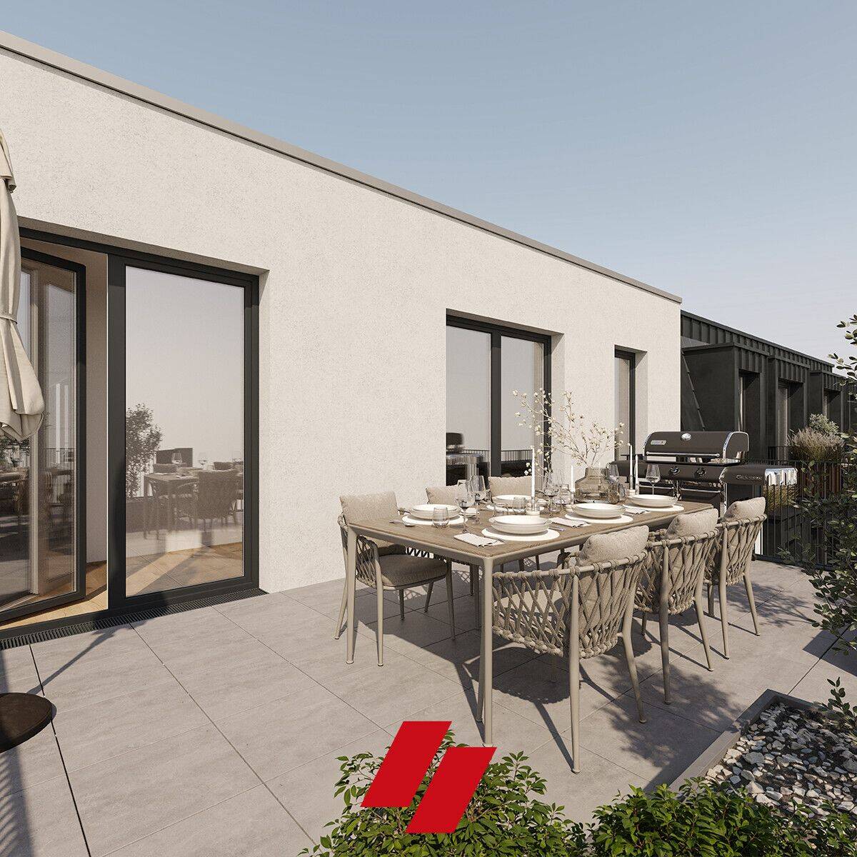 Penthouse Neubau Erstbezug: Exklusives Leben über den Dächern Bremens, 2 Zimmer,in Haus B, 28207 Bremen (Hastedt)