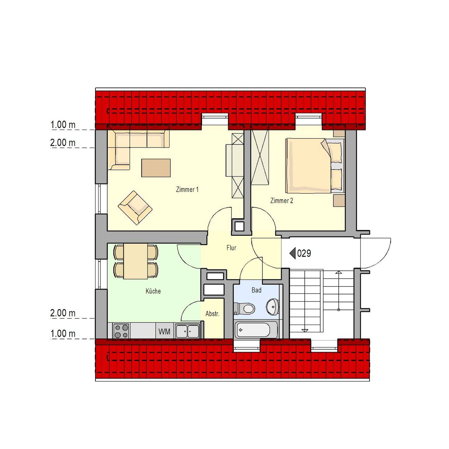 Gemütliche 2-Zimmer-Wohnung in Ziegelstein, 90411 Nürnberg