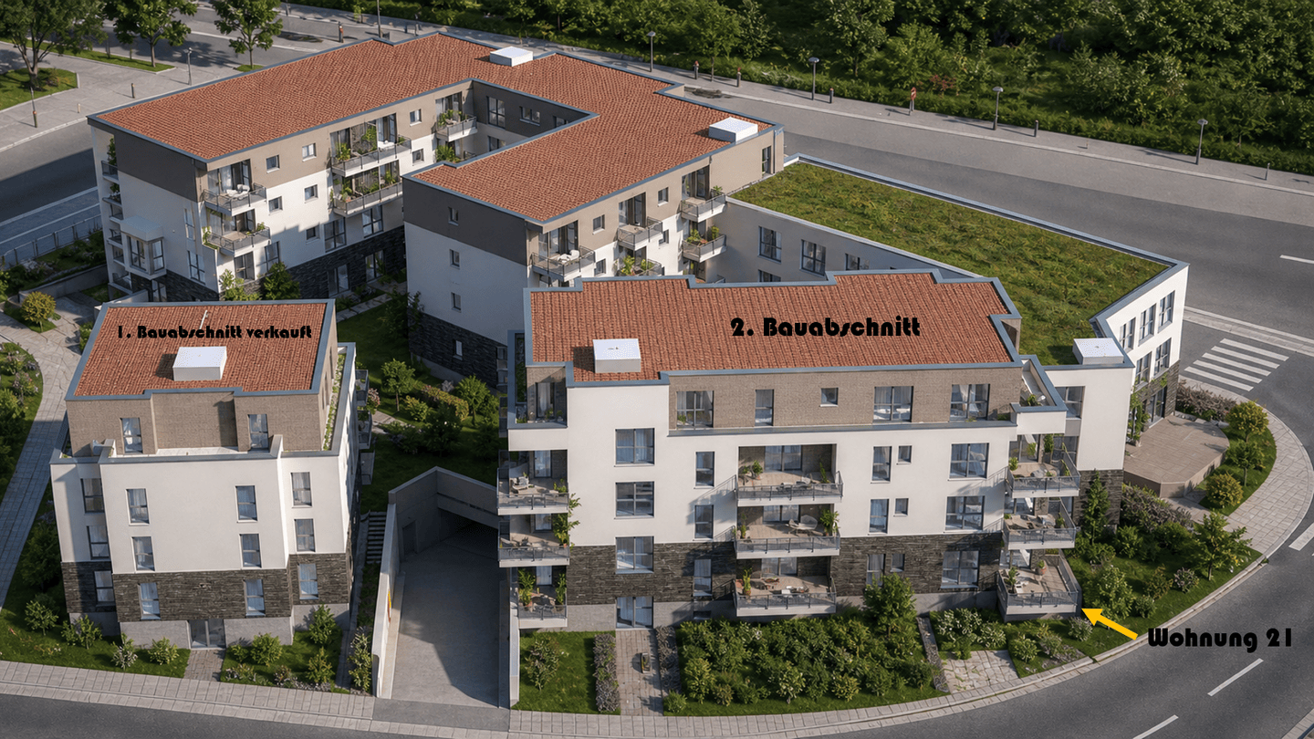 Bezugsfertige Eigentumswohnung im Erdgeschoss mit WEST-BALKON, 59514 Welver