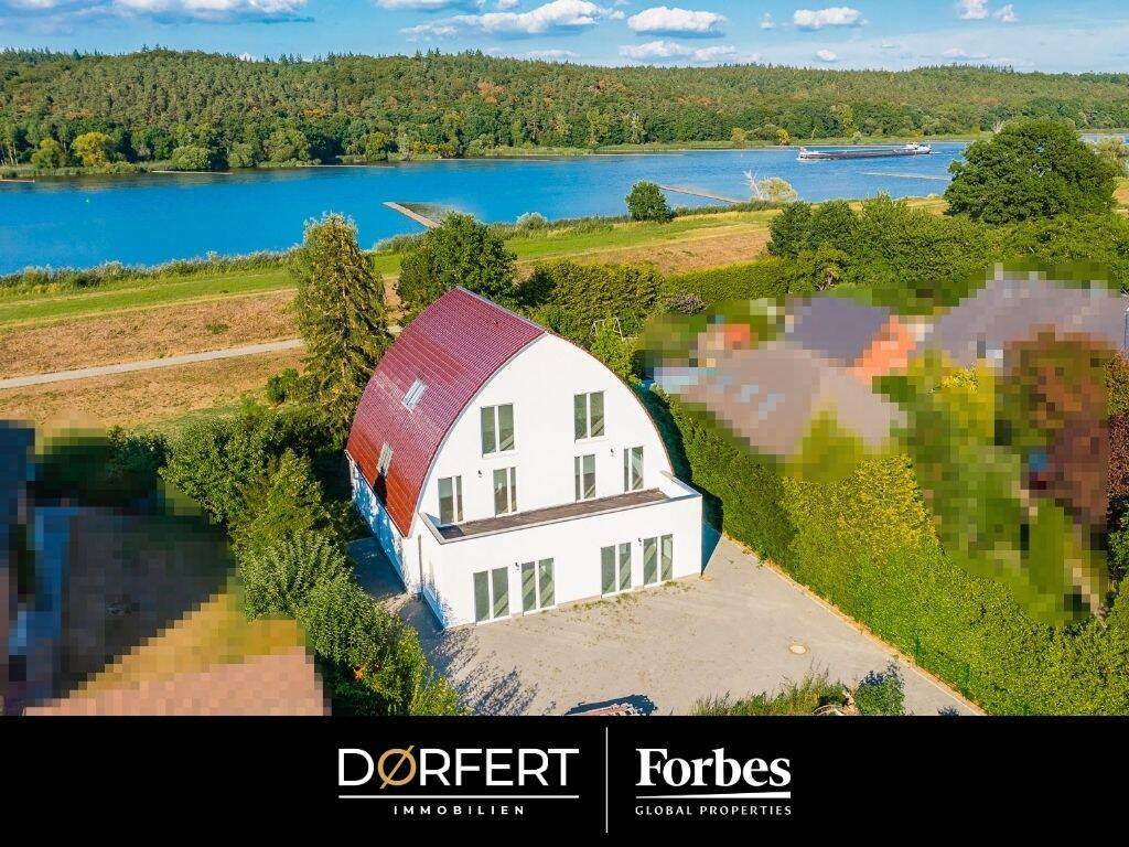 Tespe | Große helle Doppelhaushälfte auf 3 Ebenen mit 2 Balkonen, 1 Terrasse & einmaligem Elbblick, 21395 Tespe