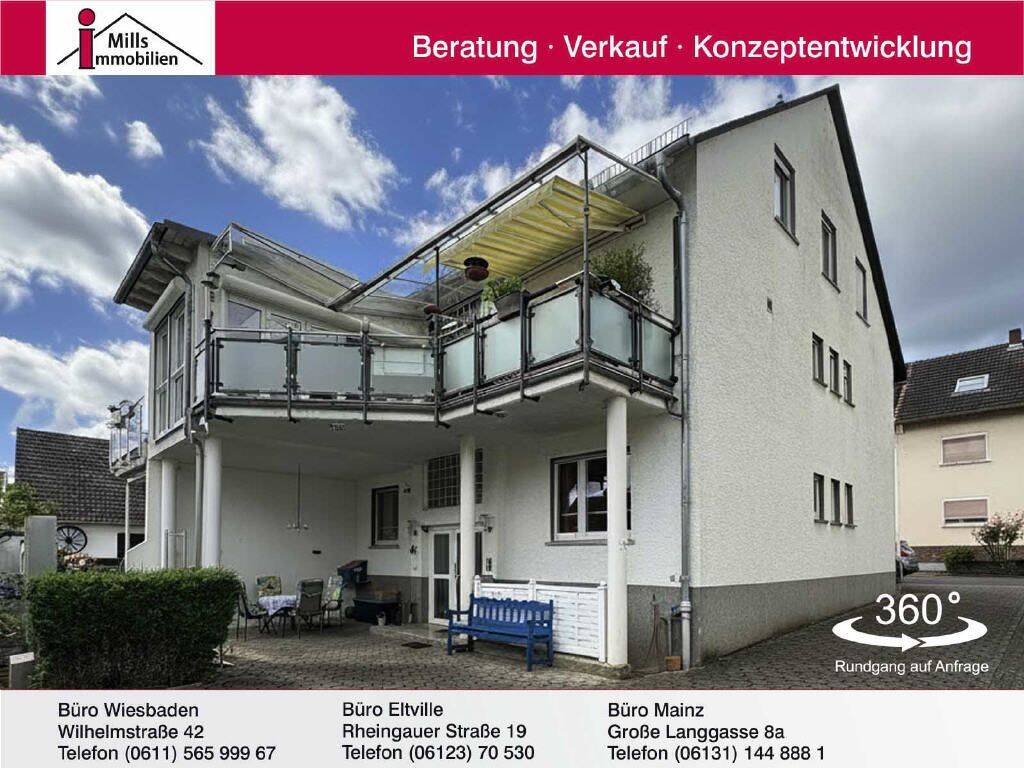 Großzügiges 2-3 Familienhaus mit Luxus-Wintergarten, großer Terrasse, kleiner Garten in ruhiger Lage von Oestrich-Winkel, 65375 Oestrich-Winkel
