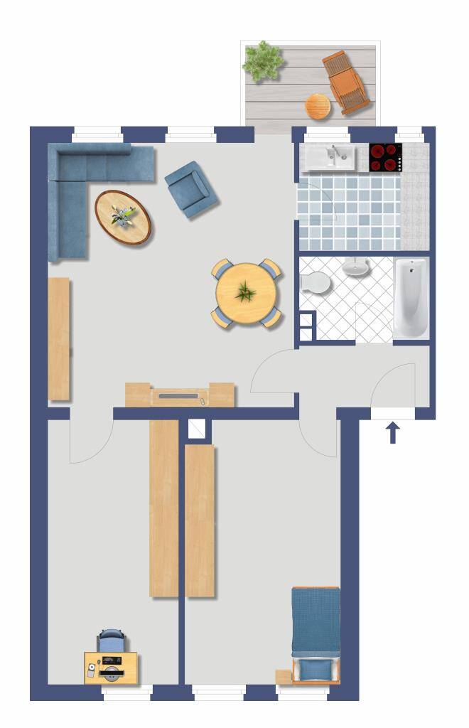 WOHNUNGPAKET aus zwei vermieteten Wohnungen*provisionsfrei *SOMMERAKTION: Erstattung Notargebühren, 4277 Leipzig (Connewitz Marienbrunn)